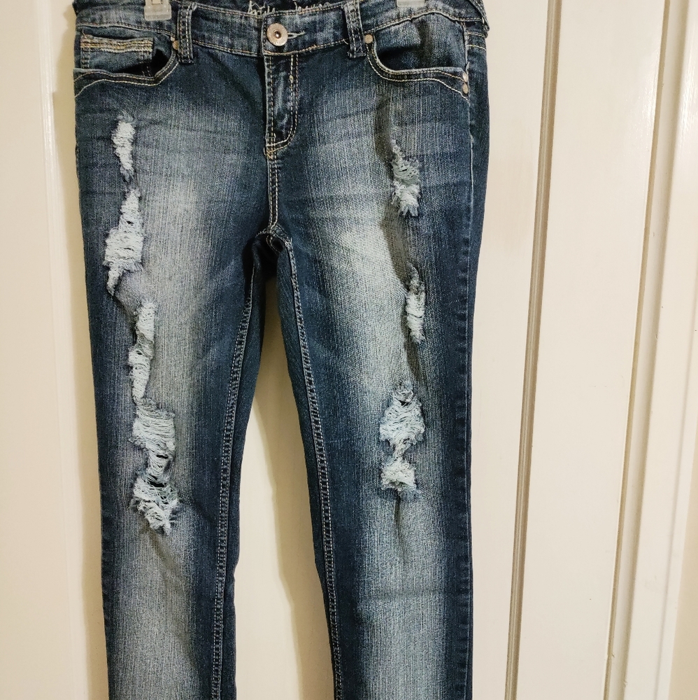 Women's Ariya faded ripped bootcut jeans size 13/14